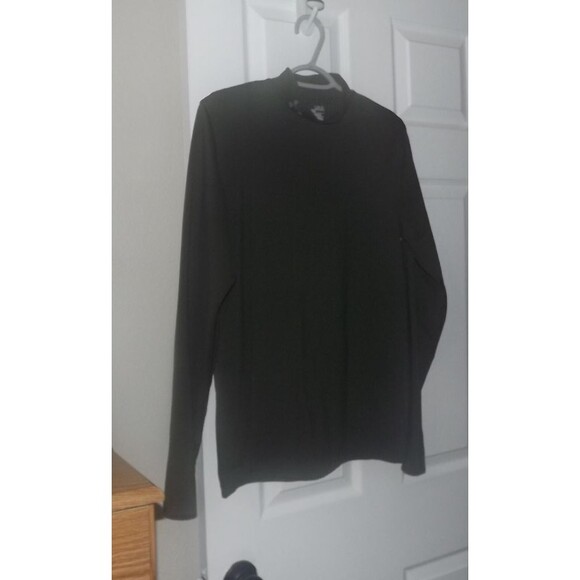 Under Armour Womens Cold Gear Rush Jacquard Mock Neck Fitted Top Green M  Sports - Picture 1 of 3